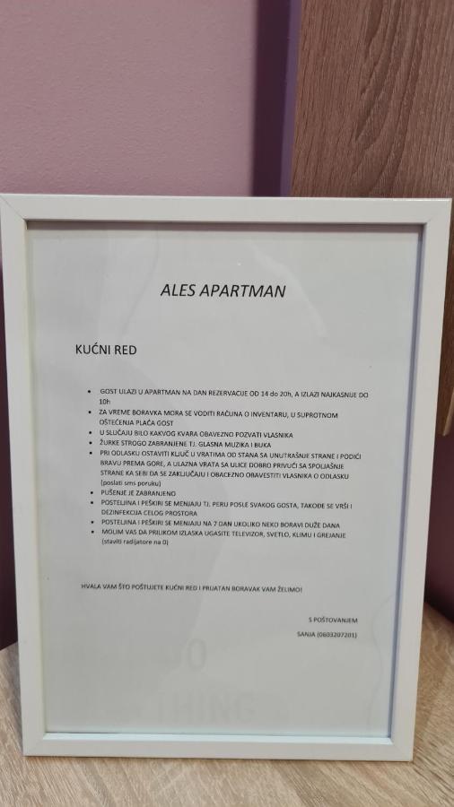Ales Apartman Sombor Dış mekan fotoğraf